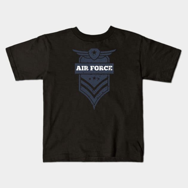 Air Force Insignia Kids T-Shirt by Mandra